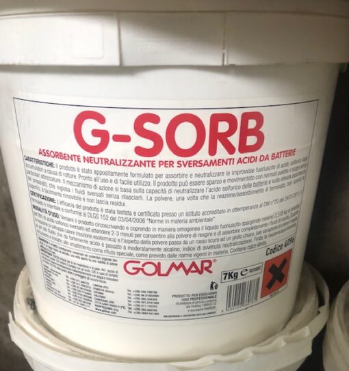 Assorbente neutralizzante per acidi da batterie G-SORB - immagine 2