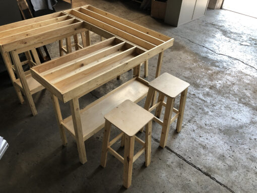 Set mobili artigianali in legno