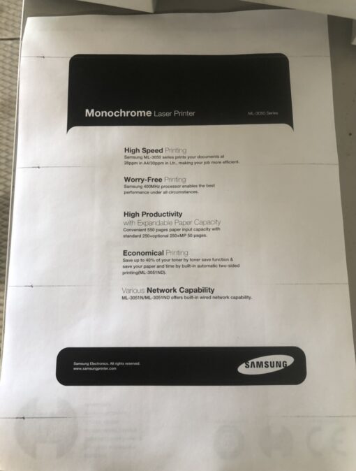 Stampante laser Samsung ML-3050 - immagine 3