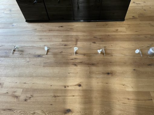 5 Faretti con cavo acciaio ed alimentatore - immagine 2
