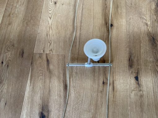 5 Faretti con cavo acciaio ed alimentatore